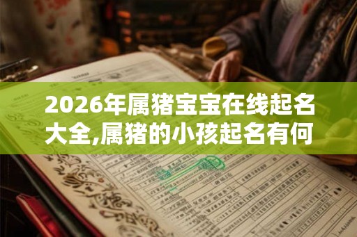 2026年属猪宝宝在线起名大全,属猪的小孩起名有何忌讳? 2026年属猪宝宝在线起名大全,属猪的小孩起名有何忌讳?