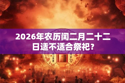 2026年农历闰二月二十二日适不适合祭祀？