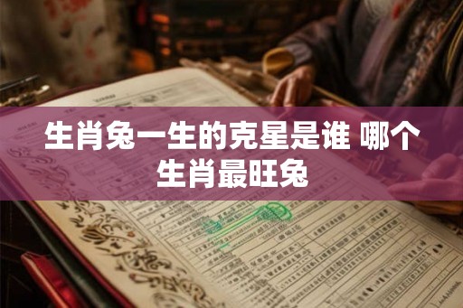 生肖兔一生的克星是谁 哪个生肖最旺兔