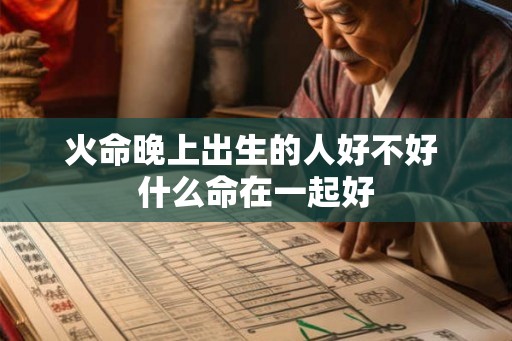 火命晚上出生的人好不好 什么命在一起好