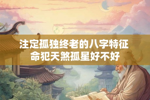 注定孤独终老的八字特征 命犯天煞孤星好不好