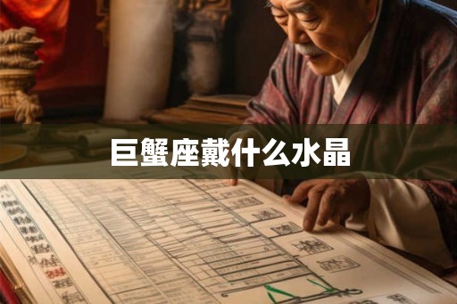巨蟹座戴什么水晶