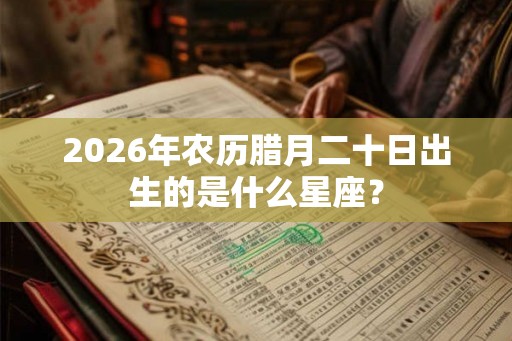 2026年农历腊月二十日出生的是什么星座？