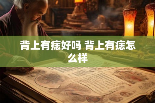 背上有痣好吗 背上有痣怎么样 背上有痣好吗 背上有痣怎么样