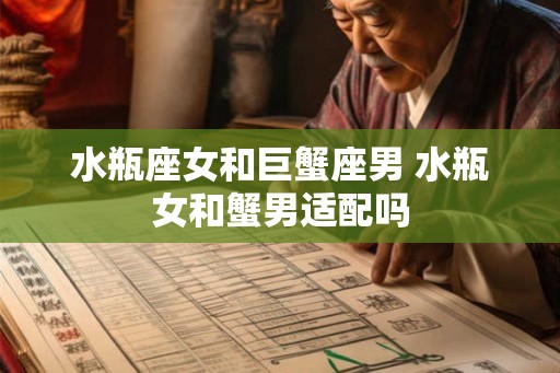水瓶座女和巨蟹座男 水瓶女和蟹男适配吗