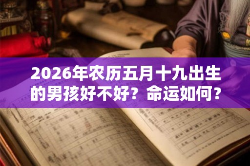 2026年农历五月十九出生的男孩好不好？命运如何？