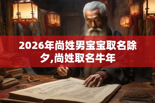 2026年尚姓男宝宝取名除夕,尚姓取名牛年