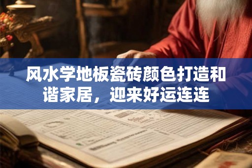 风水学地板瓷砖颜色打造和谐家居，迎来好运连连