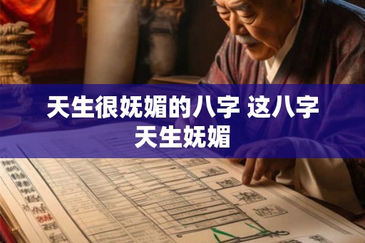 天生很妩媚的八字 这八字天生妩媚