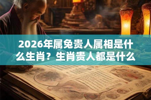 2026年属兔贵人属相是什么生肖？生肖贵人都是什么？