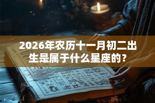 2026年农历十一月初二出生是属于什么星座的？