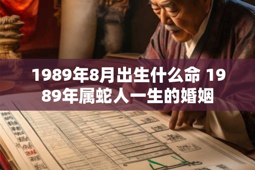 1989年8月出生什么命 1989年属蛇人一生的婚姻