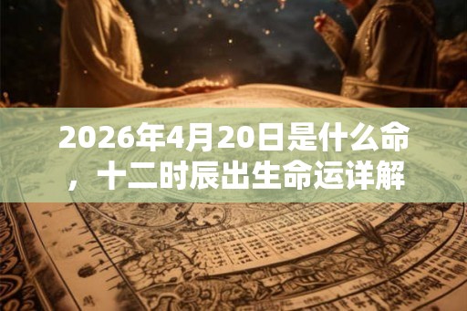 2026年4月20日是什么命,十二时辰出生命运详解 2026年4月20日是什么命,十二时辰出生命运详解
