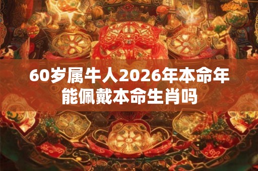 60岁属牛人2026年本命年能佩戴本命生肖吗 60岁属牛人2026年本命年能佩戴本命生肖吗