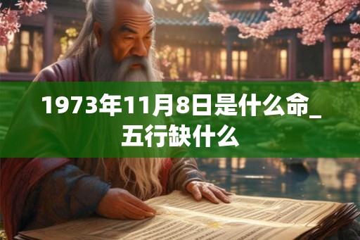 1973年11月8日是什么命_五行缺什么