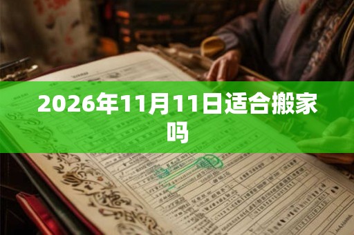 2026年11月11日适合搬家吗 2026年11月11日适合搬家吗