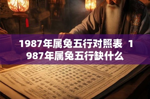 1987年属兔五行对照表  1987年属兔五行缺什么