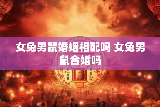女兔男鼠婚姻相配吗 女兔男鼠合婚吗