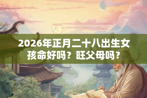 2026年正月二十八出生女孩命好吗？旺父母吗？