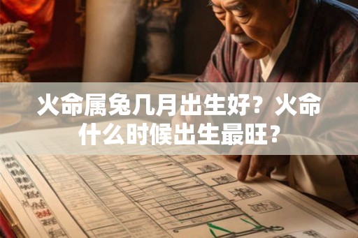 火命属兔几月出生好？火命什么时候出生最旺？
