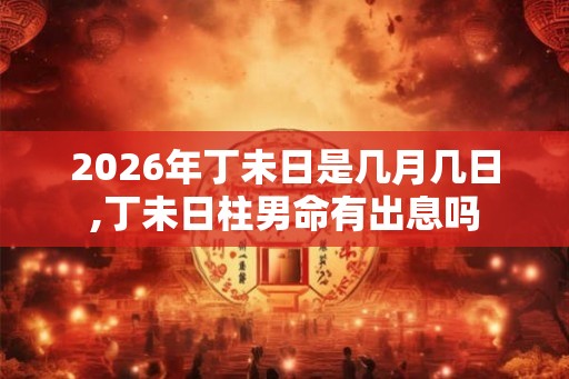 2026年丁未日是几月几日,丁未日柱男命有出息吗 2026年丁未日是几月几日,丁未日柱男命有出息吗
