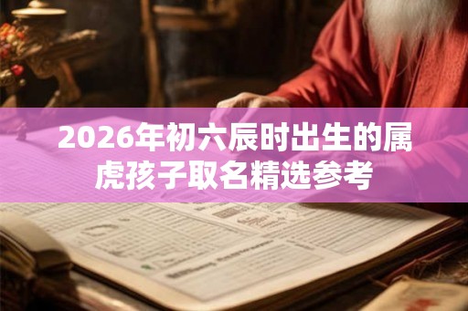 2026年初六辰时出生的属虎孩子取名精选参考