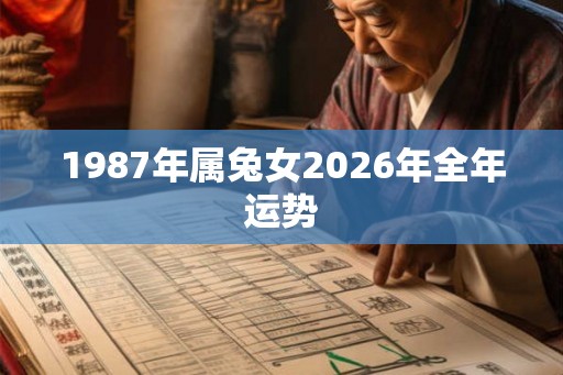 1987年属兔女2026年全年运势
