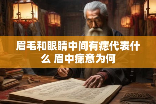 眉毛和眼睛中间有痣代表什么 眉中痣意为何 眉毛和眼睛中间有痣代表什么 眉中痣意为何