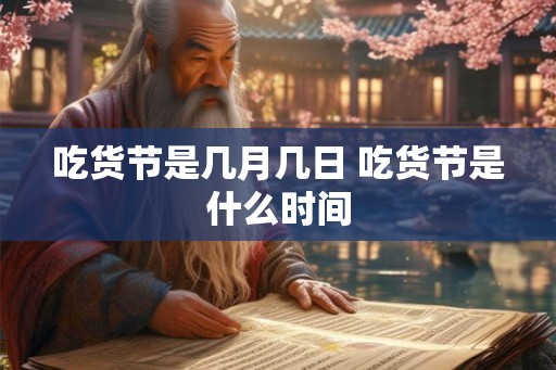 吃货节是几月几日 吃货节是什么时间