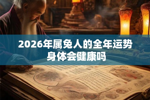 2026年属兔人的全年运势 身体会健康吗