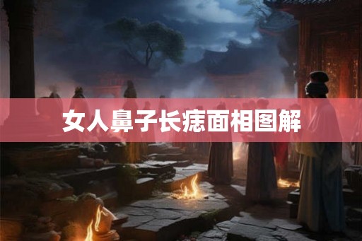 女人鼻子长痣面相图解