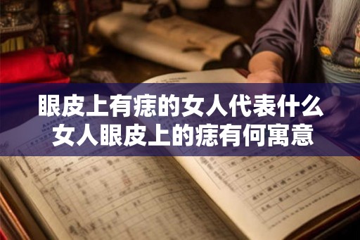 眼皮上有痣的女人代表什么 女人眼皮上的痣有何寓意