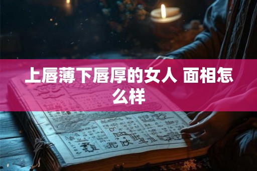 上唇薄下唇厚的女人 面相怎么样