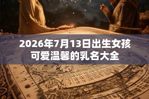 2026年7月13日出生女孩可爱温馨的乳名大全