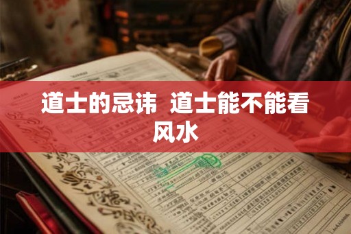 道士的忌讳 道士能不能看风水 道士的忌讳 道士能不能看风水