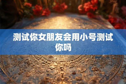 测试你女朋友会用小号测试你吗