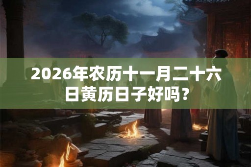 2026年农历十一月二十六日黄历日子好吗？