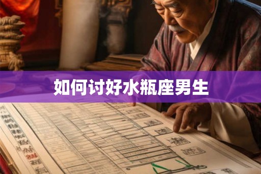 如何讨好水瓶座男生