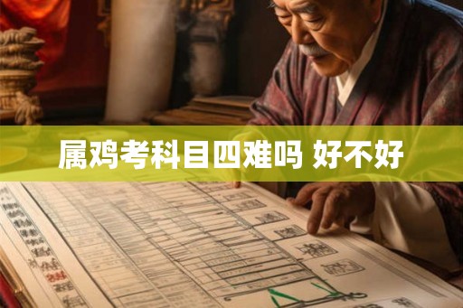 属鸡考科目四难吗 好不好