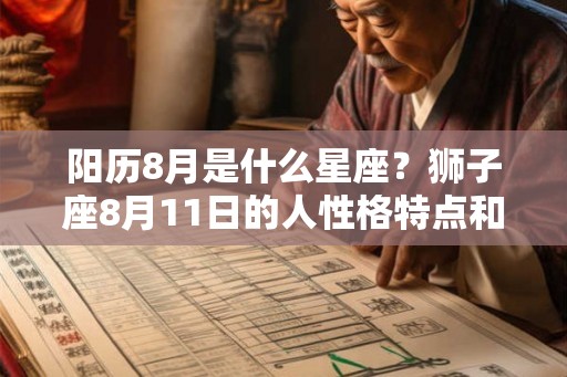 阳历8月是什么星座？狮子座8月11日的人性格特点和命运解析