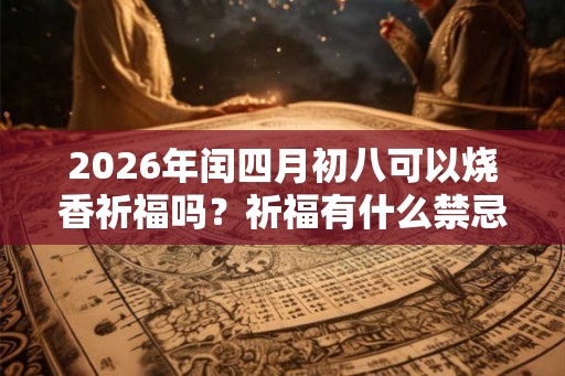 2026年闰四月初八可以烧香祈福吗？祈福有什么禁忌？