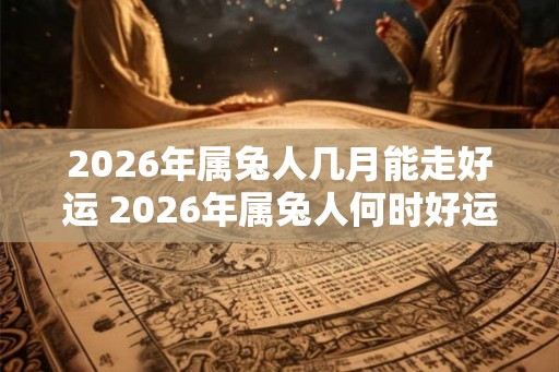2026年属兔人几月能走好运 2026年属兔人何时好运来