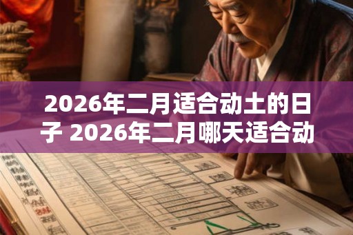 2026年二月适合动土的日子 2026年二月哪天适合动土 2026年二月适合动土的日子 2026年二月哪天适合动土