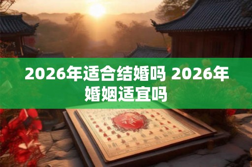 2026年适合结婚吗 2026年婚姻适宜吗 2026年适合结婚吗 2026年婚姻适宜吗