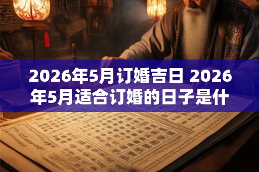 2026年5月订婚吉日 2026年5月适合订婚的日子是什么 2026年5月订婚吉日 2026年5月适合订婚的日子是什么