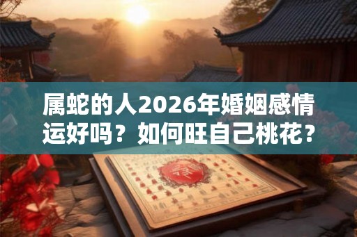 属蛇的人2026年婚姻感情运好吗？如何旺自己桃花？