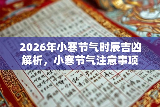 2026年小寒节气时辰吉凶解析，小寒节气注意事项
