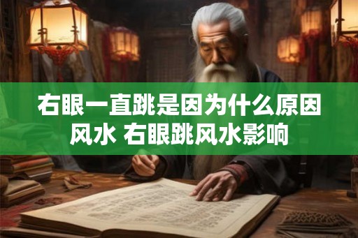 右眼一直跳是因为什么原因风水 右眼跳风水影响