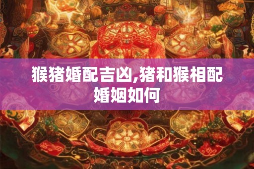 猴猪婚配吉凶,猪和猴相配婚姻如何