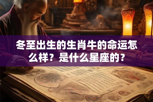 冬至出生的生肖牛的命运怎么样?是什么星座的? 冬至出生的生肖牛的命运怎么样?是什么星座的?